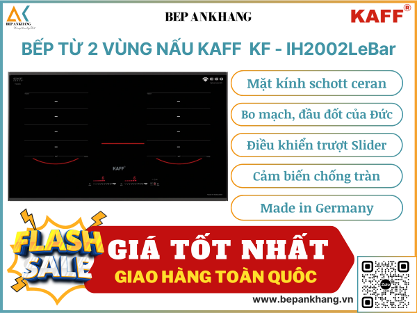 Bếp từ đôi 2 vùng nấu KAFF KF - IH2002LeBar - Made in Germany